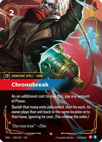 |RB05|[RAD-140/167](E) Chronobreak {Foil}