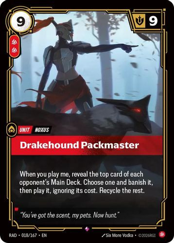 |RB05|[RAD-018/167](R) Drakehound Packmaster {Foil}