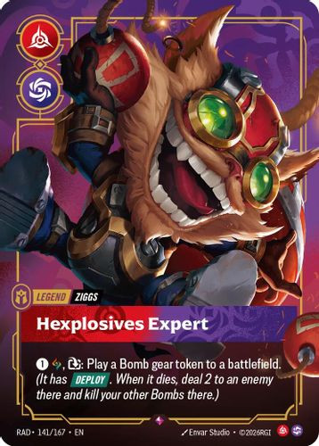 |RB05|[RAD-141/167](R) Ziggs, Hexplosives Expert {Foil}