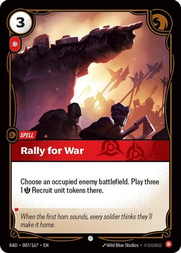 |RB05|[RAD-007/167](C) Rally for War {Foil}