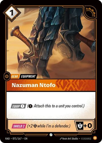 |RB05|[RAD-071/167](C) Nazuman Ntofo {Foil}