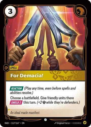 |RB05|[RAD-117/167](C) For Demacia! {Foil}