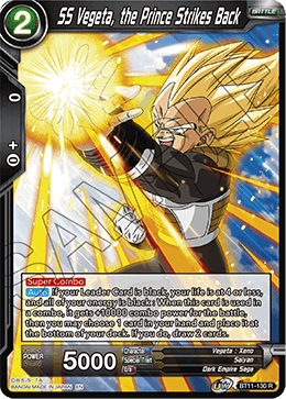 BT11-130R SS Vegeta, the Prince Strikes Back Foil (2nd ed)