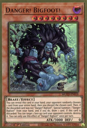MGED-EN018 Danger! Bigfoot! (Premium Gold Rare) <1st>