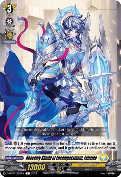 D-BT03/098EN C Heavenly Shield of Encompassment, Felicida