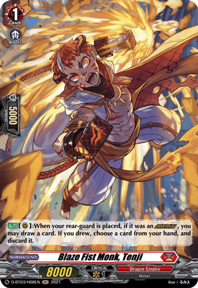 D-BT03/H08EN H Blaze Fist Monk, Tenji (Holo)