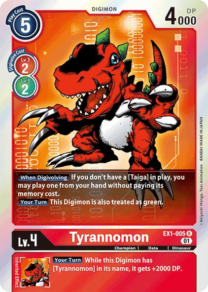 [EX01-005R] Tyrannomon (Foil)