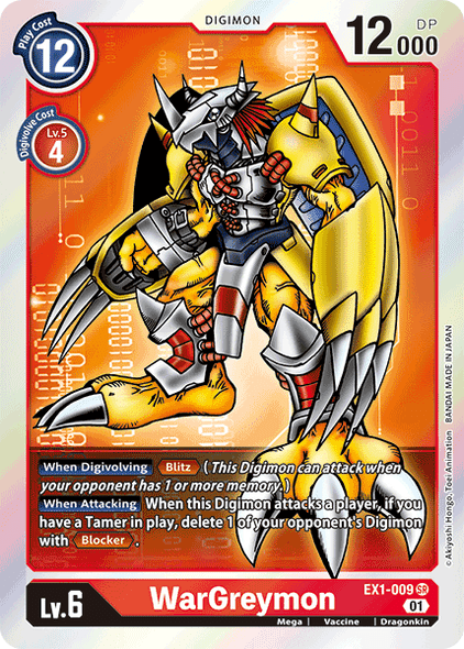 EX01-009SR WarGreymon (Foil)