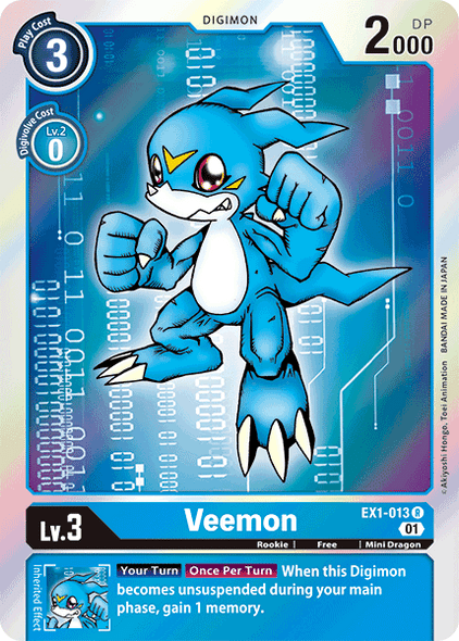 [EX01-013R] Veemon (Foil)