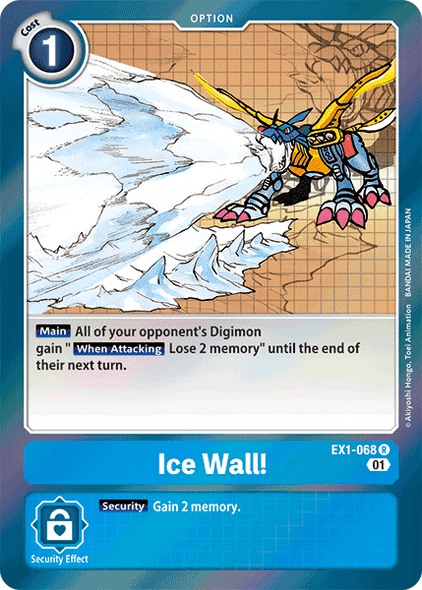 [EX01-068R] ice Wall! (Foil)