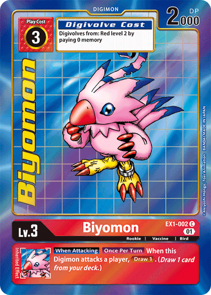 EX01-002C Biyomon (Alternate Art) (Foil)