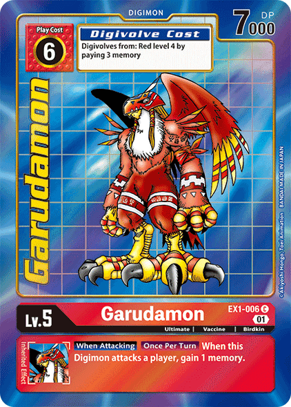 EX01-006C Garudamon (Alternate Art) (Foil)