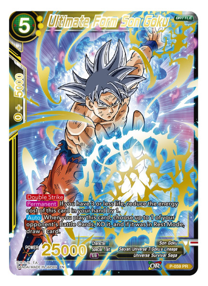 P-059P Ultimate Form Son Goku (Mythic Alt Art Foil)