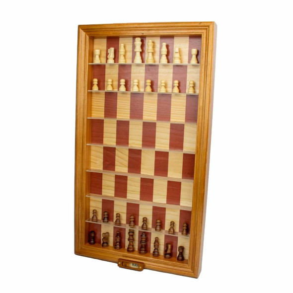 Wooden Vertical Chess Set