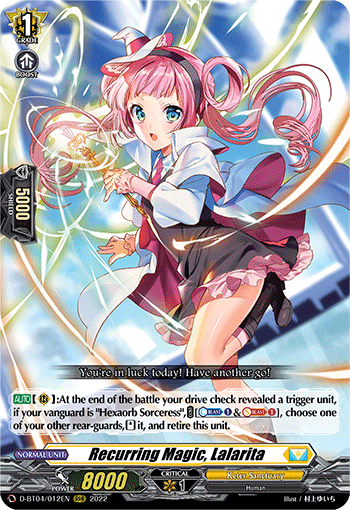 D-BT04/012EN RRR Recurring Magic, Lalarita