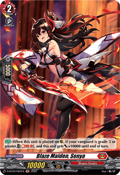 D-BT04/H07EN H Blaze Maiden, Sonya (Holo)