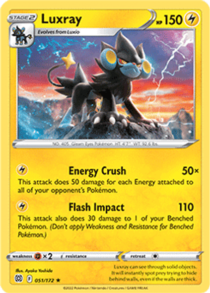 SWSH09-051/172R Luxray