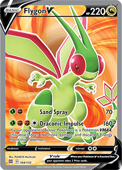 [SWSH09][BRS-164/172UR] Flygon V (Full Art) (Holo)