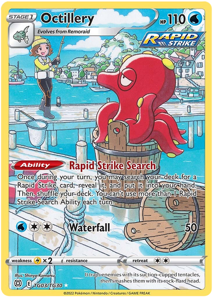 [SWSH09a][BRS-03/30TG] Octillery (Holo)