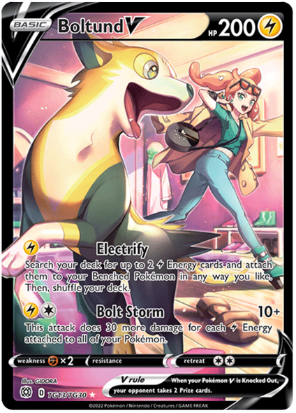 [SWSH09a][BRS-13/30TG] Boltund V (Holo)