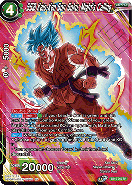BT16-050SR SSB Kaio-Ken Son Goku, Might's Calling