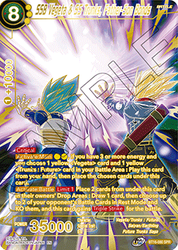 BT16-080SPR SSB Vegeta & SS Trunks, Father-Son Bonds (SPR)