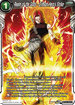 BT16-125R Realm of the Gods - Crimson Hero's Strike (Foil)