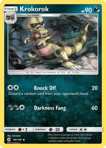 SM01-SUM-084/149UC Krokorok (Reverse Holo)