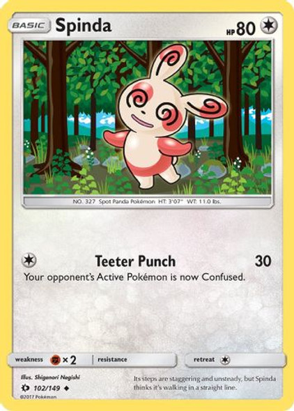 SM01-SUM-102/149UC Spinda (Reverse Holo)
