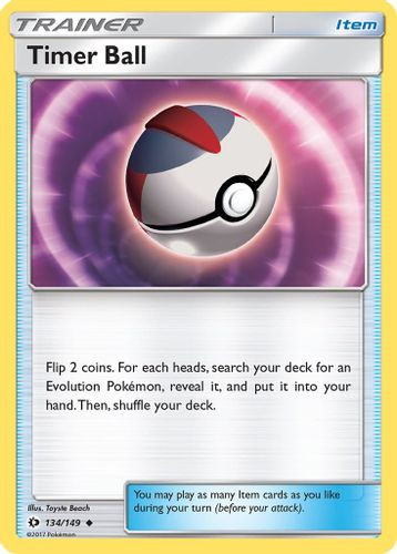 SM01-SUM-134/149UC Timer Ball (Reverse Holo)