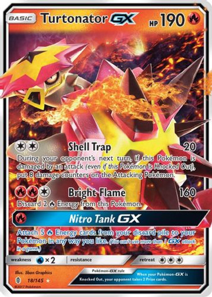 SM02-018/145SR Turtonator GX (Holo)