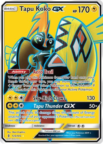 SM02-GRI-135/145UR Tapu Koko GX (Full Art) (Holo)