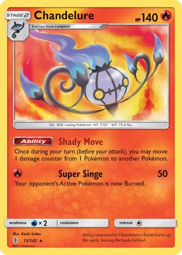SM02-GRI-013/145HR Chandelure (Reverse Holo)