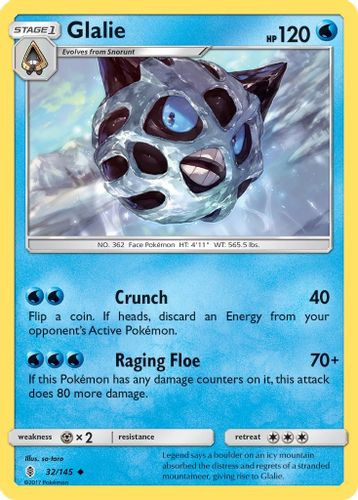 SM02-GRI-032/145UC Glalie (Reverse Holo)