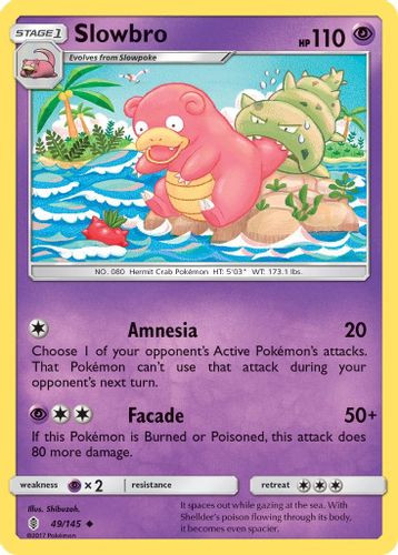 SM02-GRI-049/145UC Slowbro (Reverse Holo)
