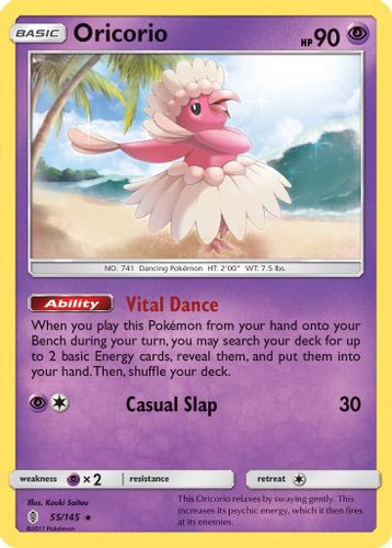 SM02-GRI-055/145R Oricorio (Reverse Holo)