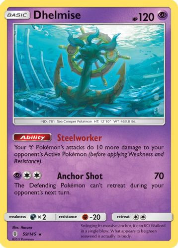 SM02-GRI-059/145HR Dhelmise (Reverse Holo)