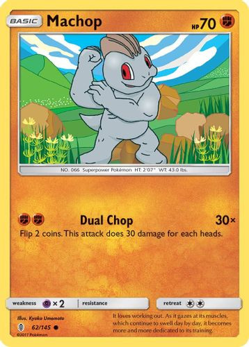 SM02-GRI-062/145C Machop (Reverse Holo)