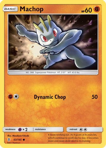 SM02-GRI-063/145C Machop (Reverse Holo)