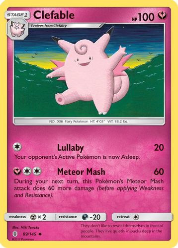 SM02-GRI-089/145UC Clefable (Reverse Holo)