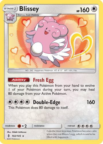SM02-GRI-102/145HR Blissey (Reverse Holo)
