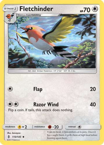 SM02-GRI-110/145UC Fletchinder (Reverse Holo)