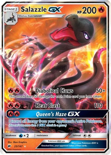 SM03-BUS-025/147UR Salazzle GX (Holo)