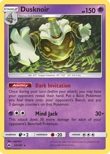 SM03-BUS-053/147HR Dusknoir (Holo)