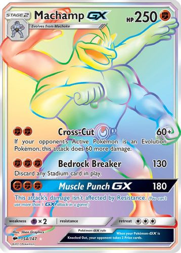 SM03-BUS-154/147SEC Machamp GX (Holo)
