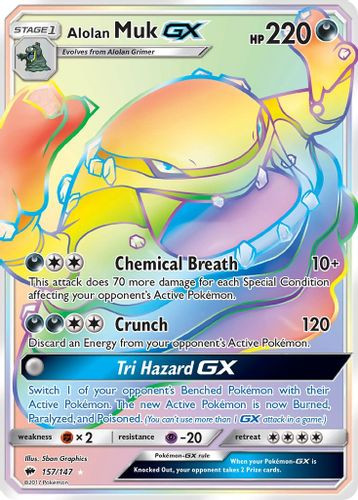 SM03-BUS-157/147SEC Alolan Muk GX (Holo)