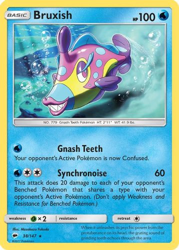 SM03-BUS-038/147R Bruxish (Reverse Holo)