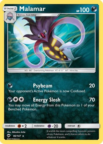 SM03-BUS-090/147R Malamar (Reverse Holo)