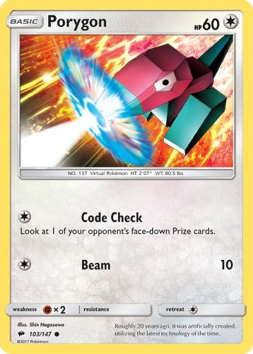 SM03-BUS-103/147C Porygon (Reverse Holo)