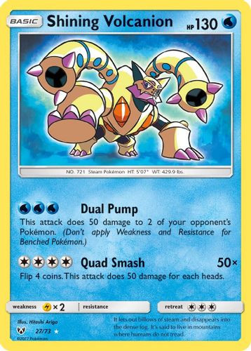 SM03A-SLG-027/73UR Shining Volcanion (Holo)